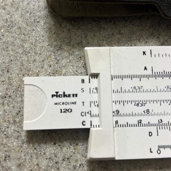 Vintage Pickett Trainer Model 120 Slide Rule & Leather Case - Picture 3 of 8